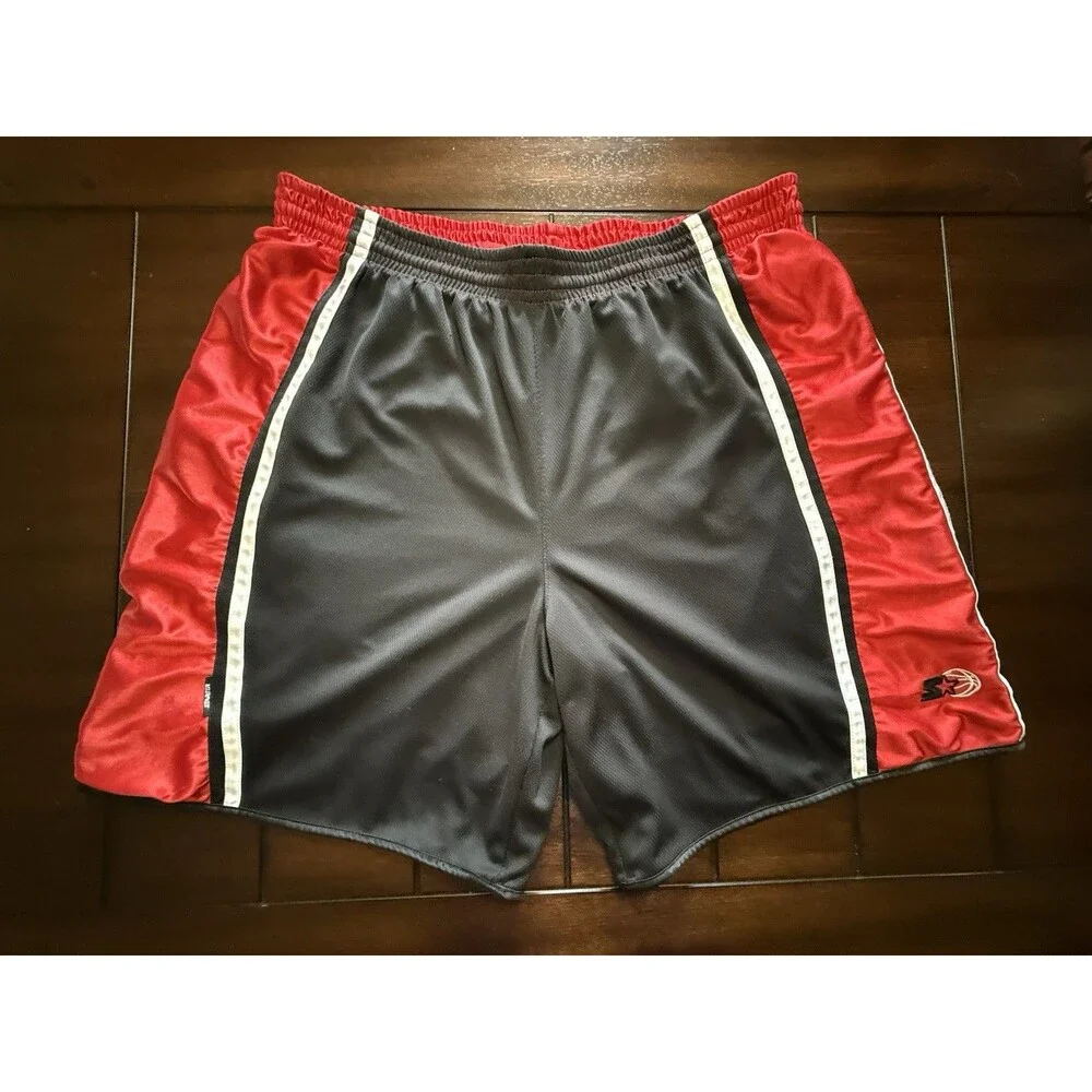 🔥Vintage Y2K Starter Dazzle Shimmer Silky Basketball Gym Shorts 2XL Reversible